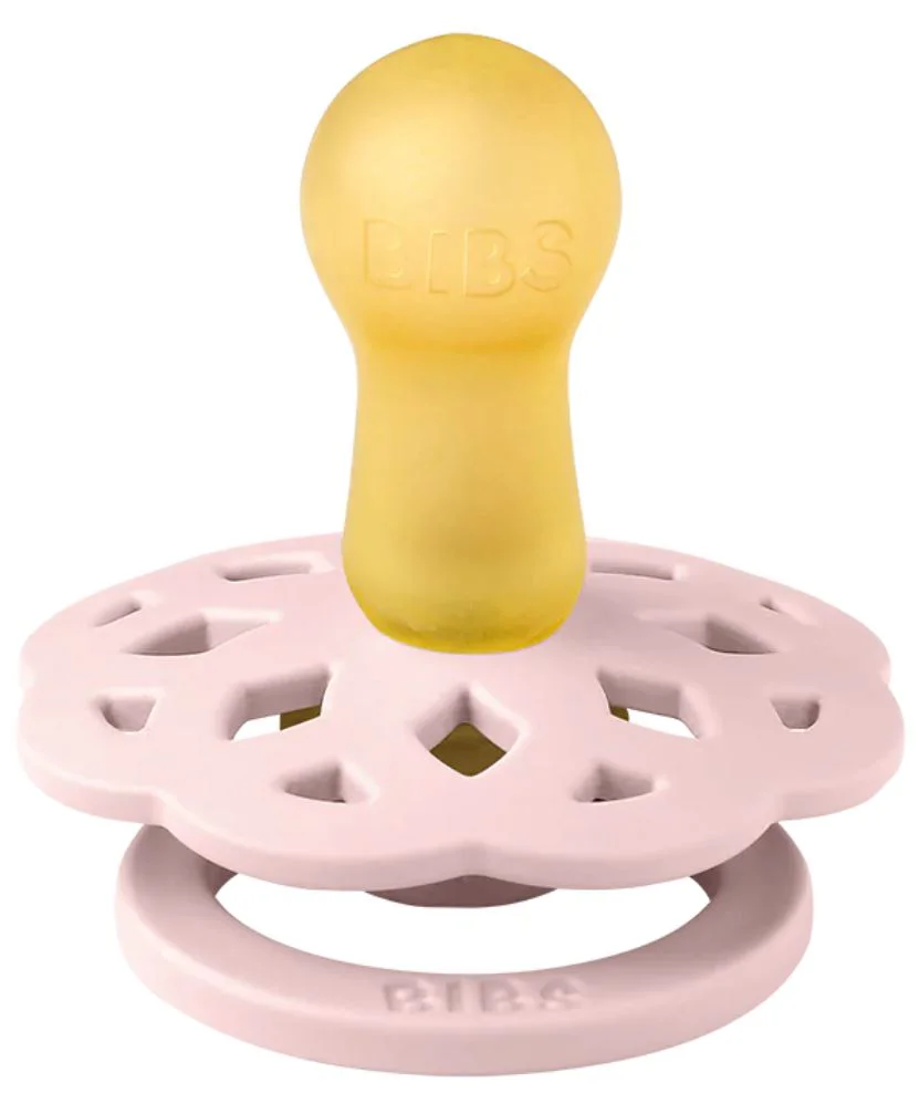 Set 2 suzete rotunde din latex BIBS Boheme Ivory/Blossom (6-18 luni) foto