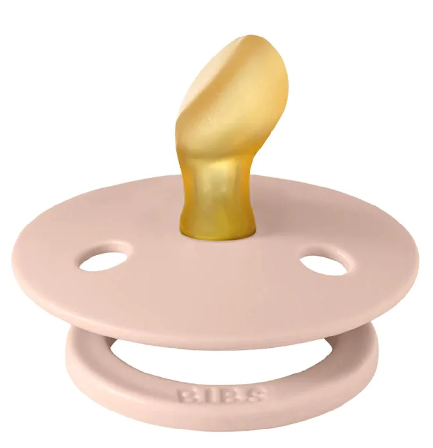Set 3 suzete BIBS Colour Blush Latex, tetina rotunda, simetrica & anatomica (0-6 luni) foto