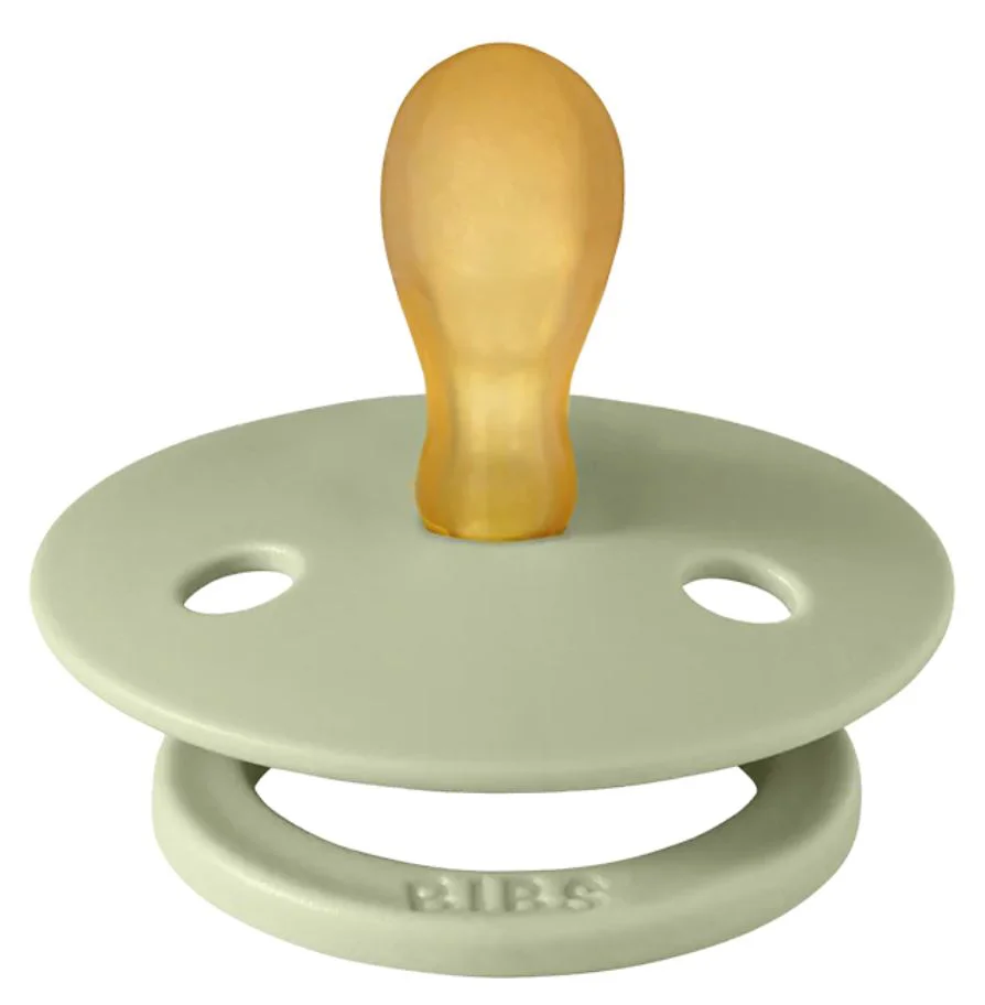 Set 3 suzete BIBS Colour Sage Latex, tetina rotunda, simetrica & anatomica (0-6 luni) foto