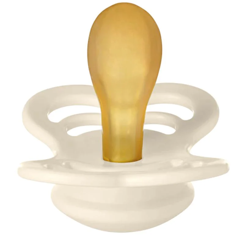 Suzeta simetrica din latex BIBS Supreme Ivory (6-36 luni) foto