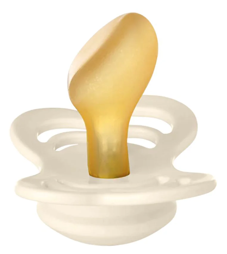 Suzeta anatomica din latex BIBS Couture Ivory (6-18 luni)