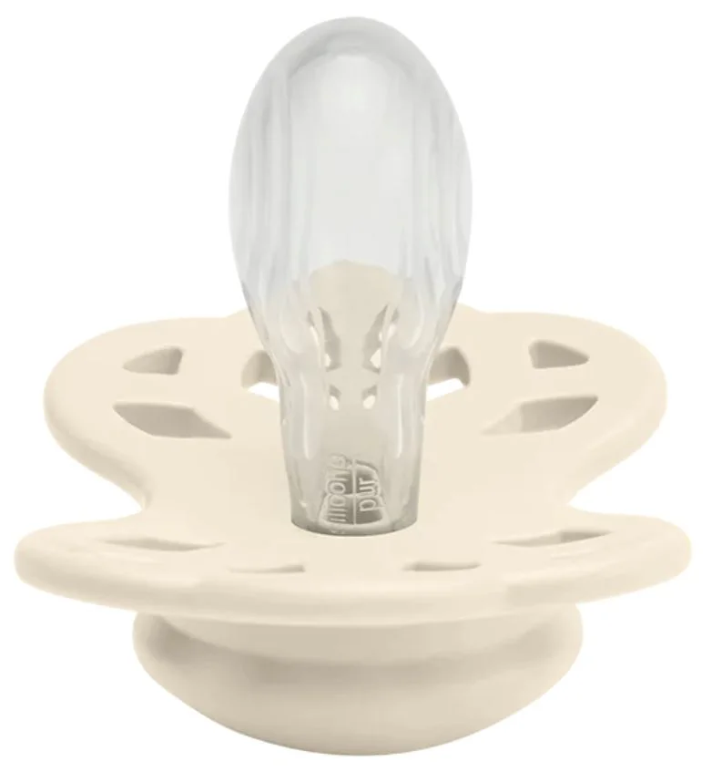 Симметричная силиконовая пустышка BIBS Infinity Ivory (0-6 мес.) foto