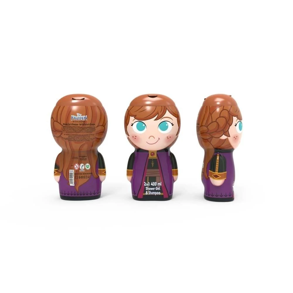 Детский шампунь и гель для душа 2 в 1 Air-Val 2D Frozen Anna, 400 мл foto