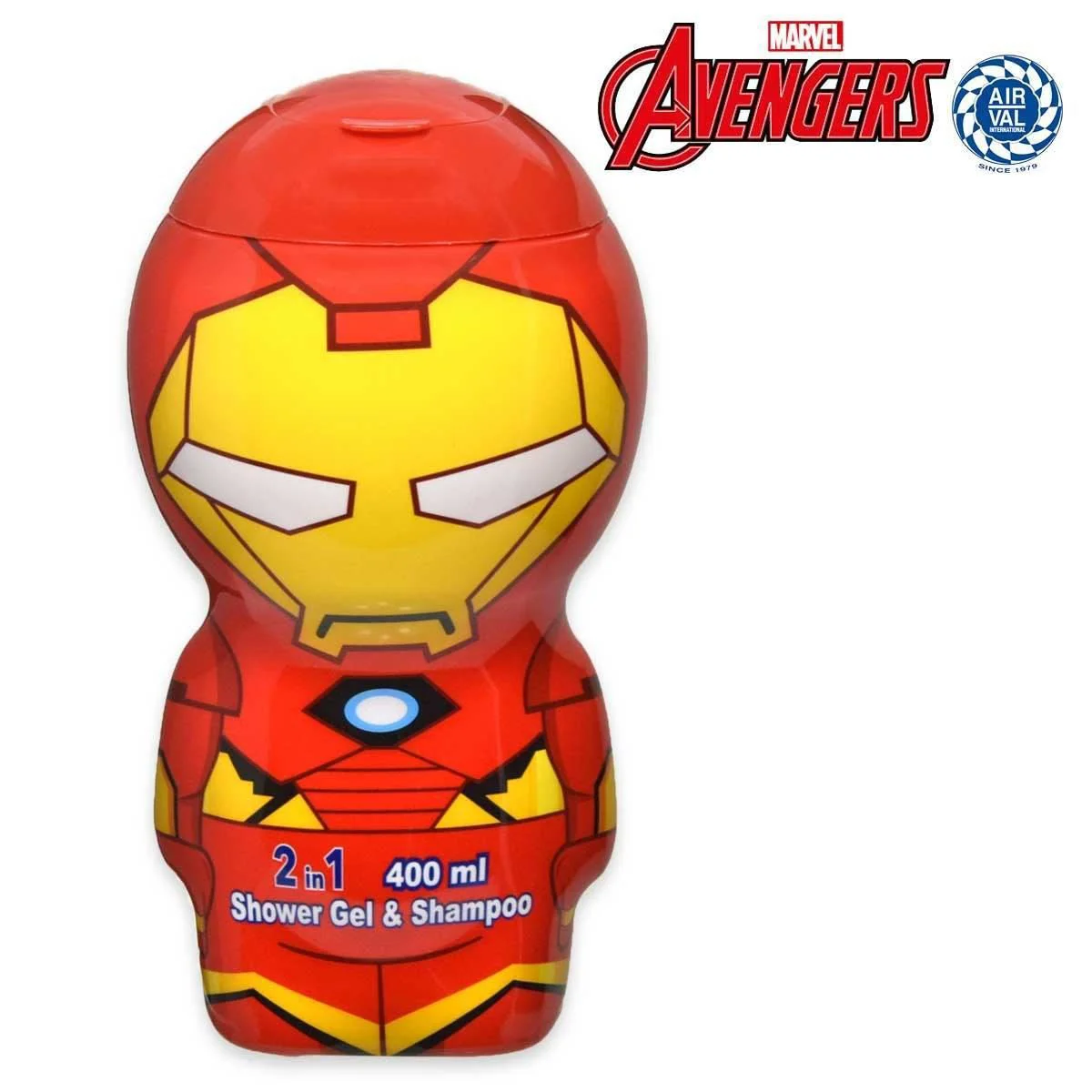 Gel de dus si sampon 2 in 1 Air-Val 2D Iron Man, 400 ml foto
