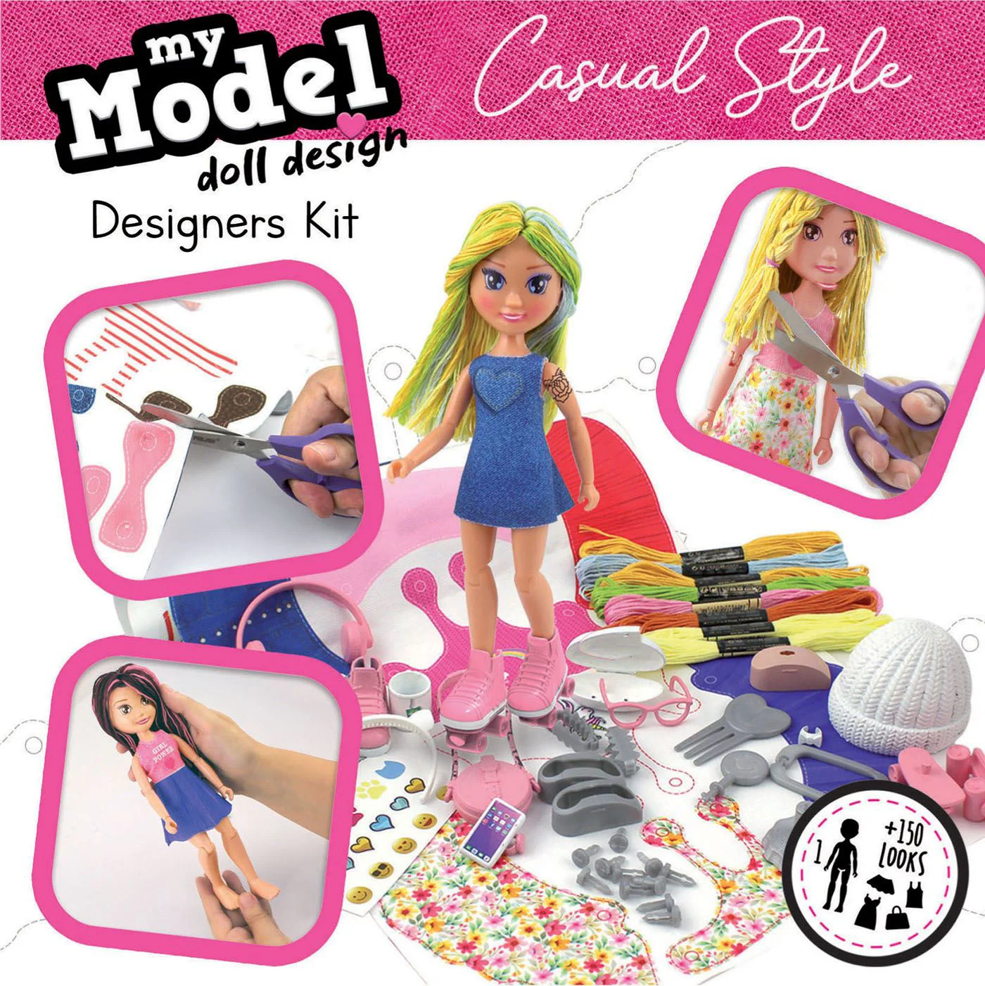 Set de joaca Educa Modelul meu de design de papusa, Stil casual foto