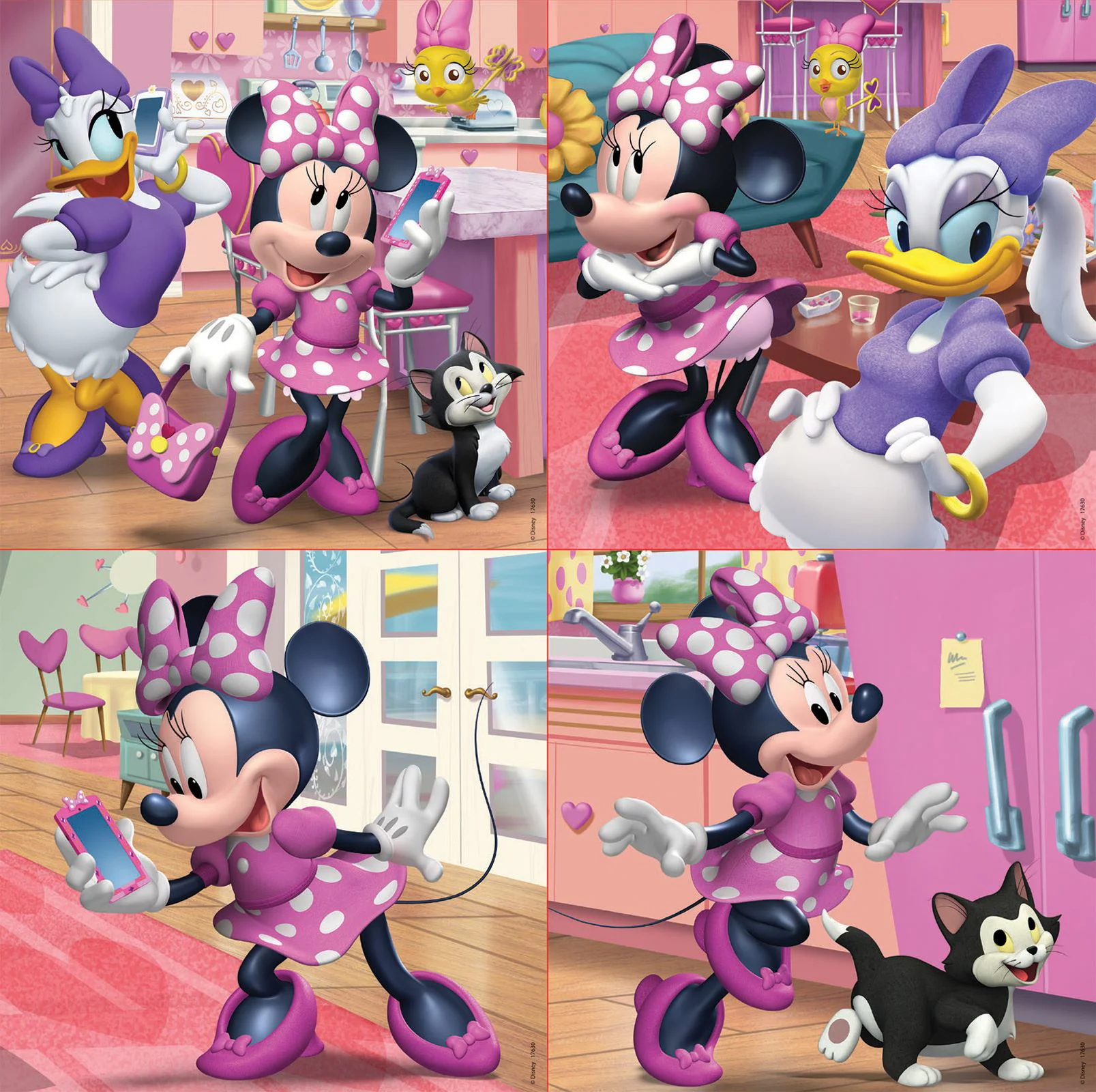 Puzzle 4 in 1 Educa Fericita Minnie foto