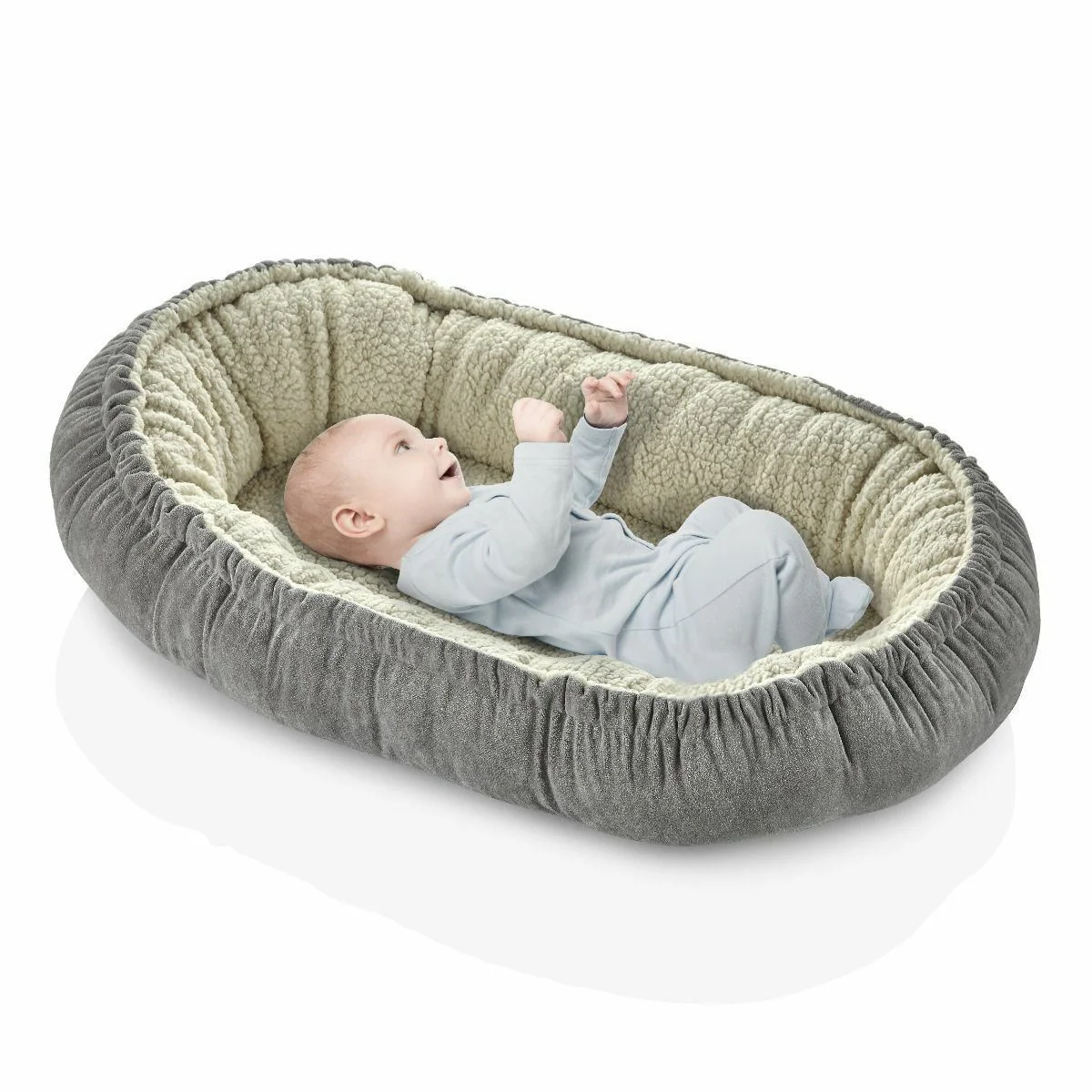 Мягкий бебинест BabyJem Серый foto
