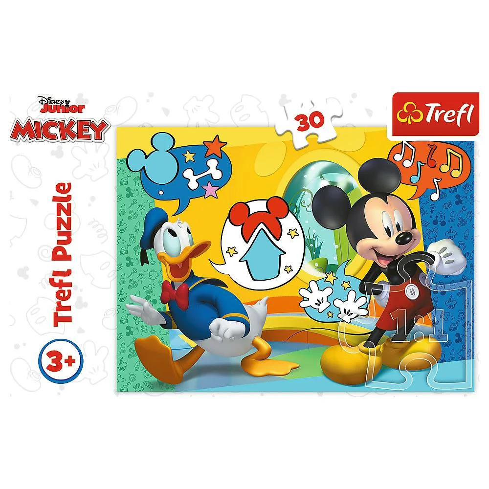 Puzzle Trefl Mickey Mouse and Funhouse, 30 piese foto