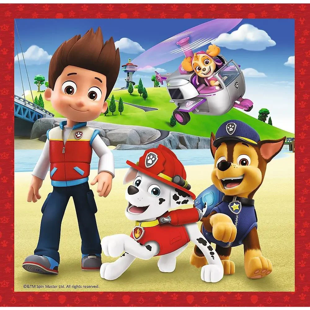 Puzzle 3 in 1 Trefl Catelusii fericiti, Paw Patrol