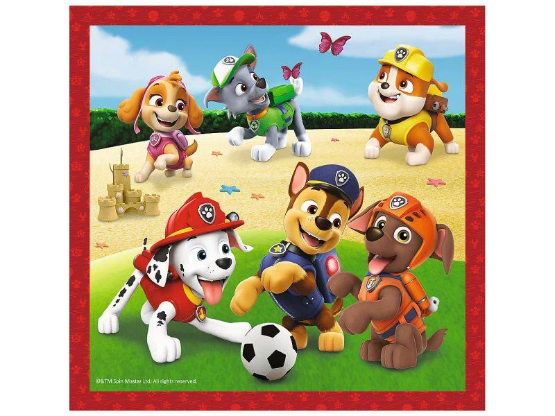 Puzzle 3 in 1 Trefl Catelusii fericiti, Paw Patrol