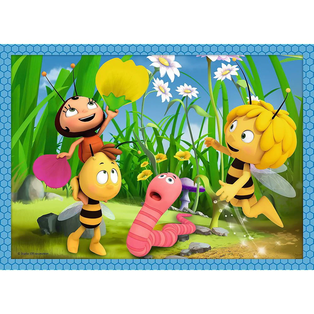 Puzzle Trefl 4 in 1 Aventurile albinutei Maya foto