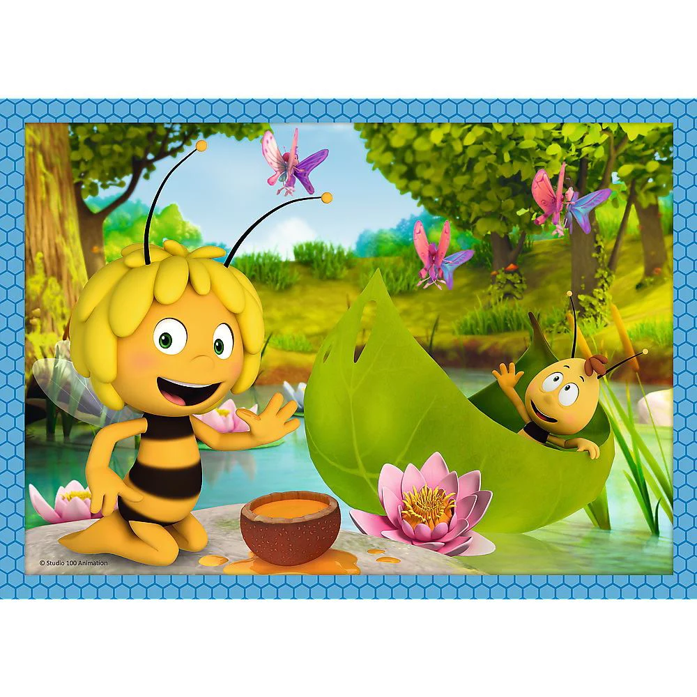 Puzzle Trefl 4 in 1 Aventurile albinutei Maya foto