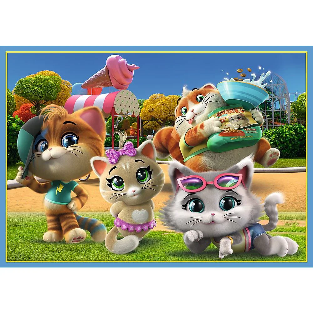 Puzzle Trefl 4 in 1 Echipa pisicilor foto