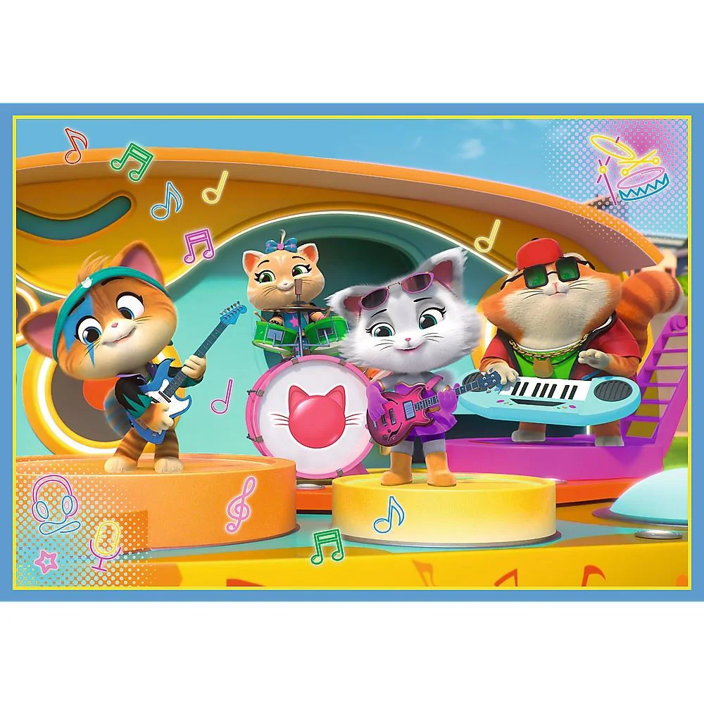Puzzle Trefl 4 in 1 Echipa pisicilor foto