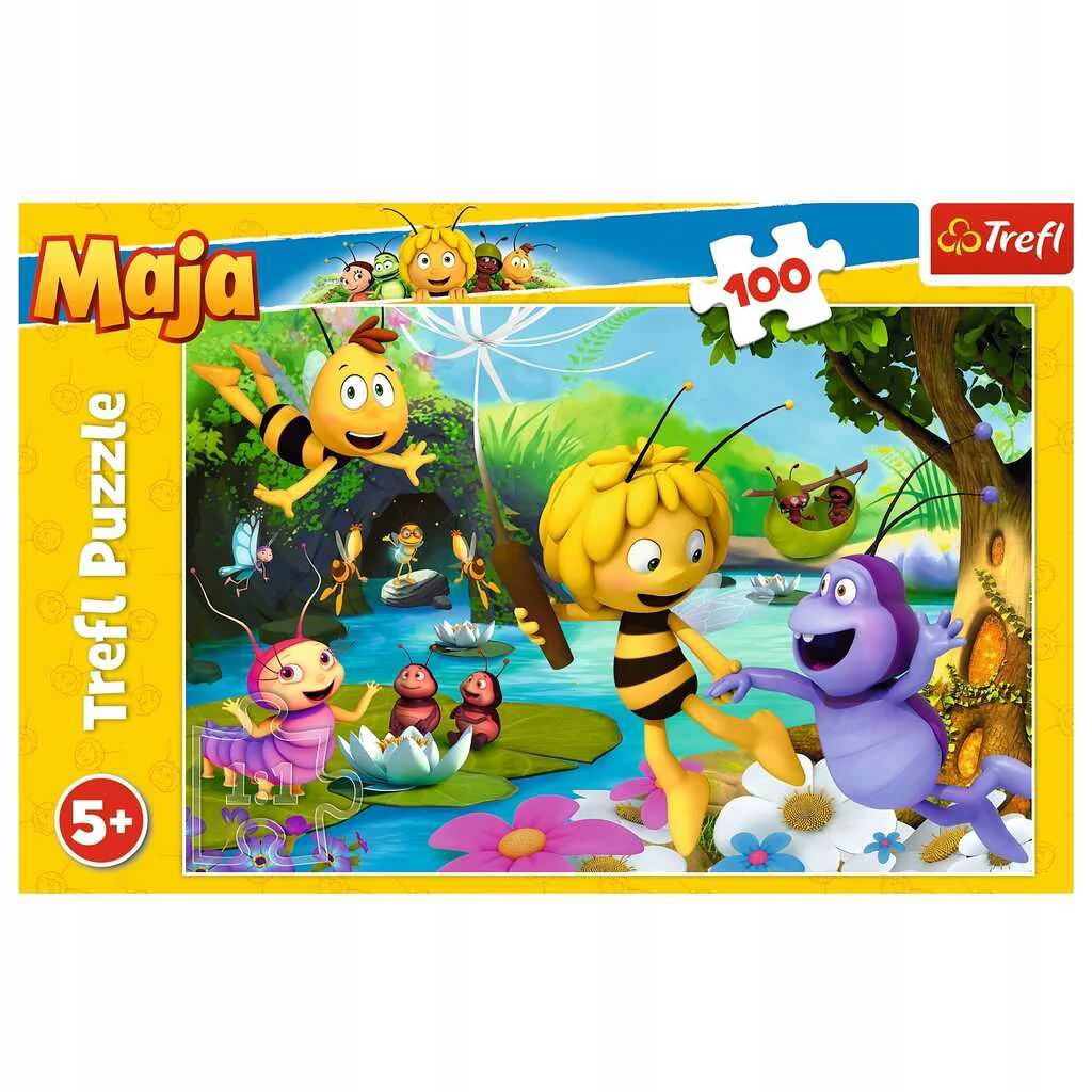 Puzzle Trefl Albinuta Maya si prietenii, 100 piese foto