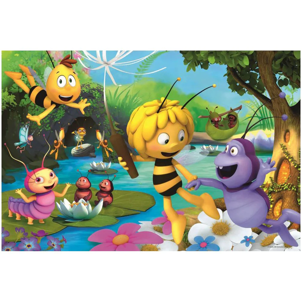 Puzzle Trefl Albinuta Maya si prietenii, 100 piese foto