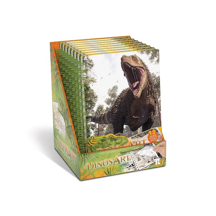 Caiet creativ DinosArt - Foil Art foto