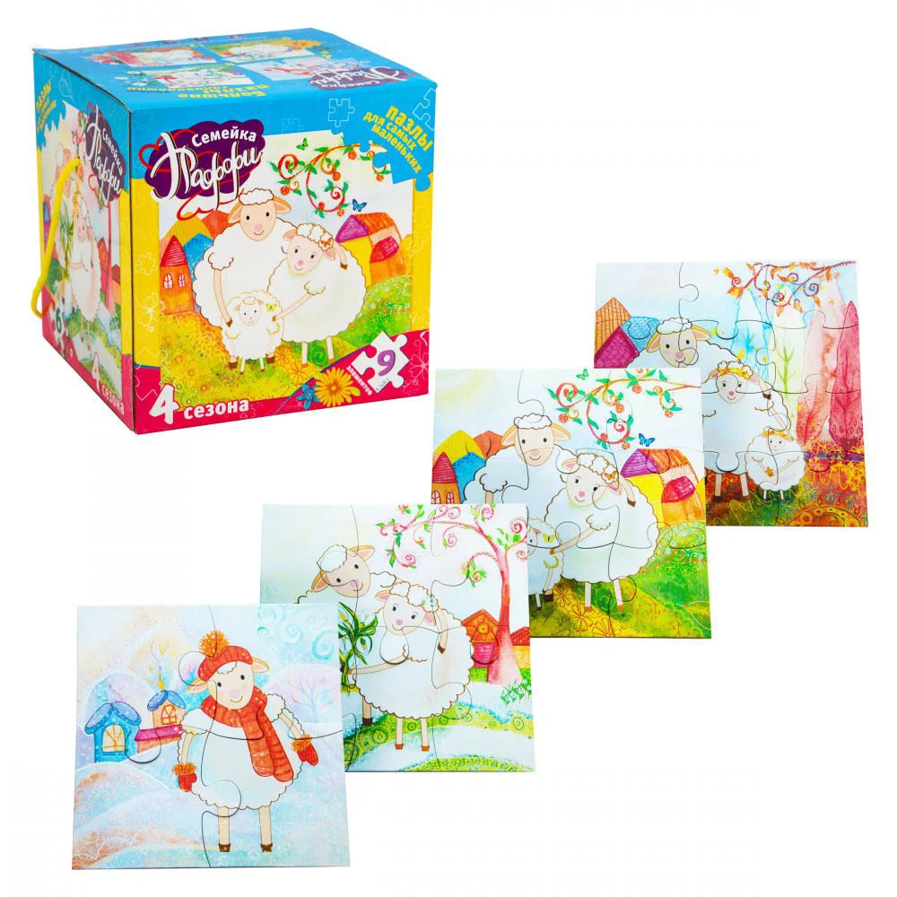 Puzzle Strateg 4 in 1 Familia Puffy foto