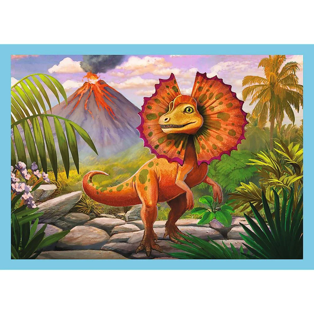 Puzzle Trefl 4 in 1 Dinozauri unici foto