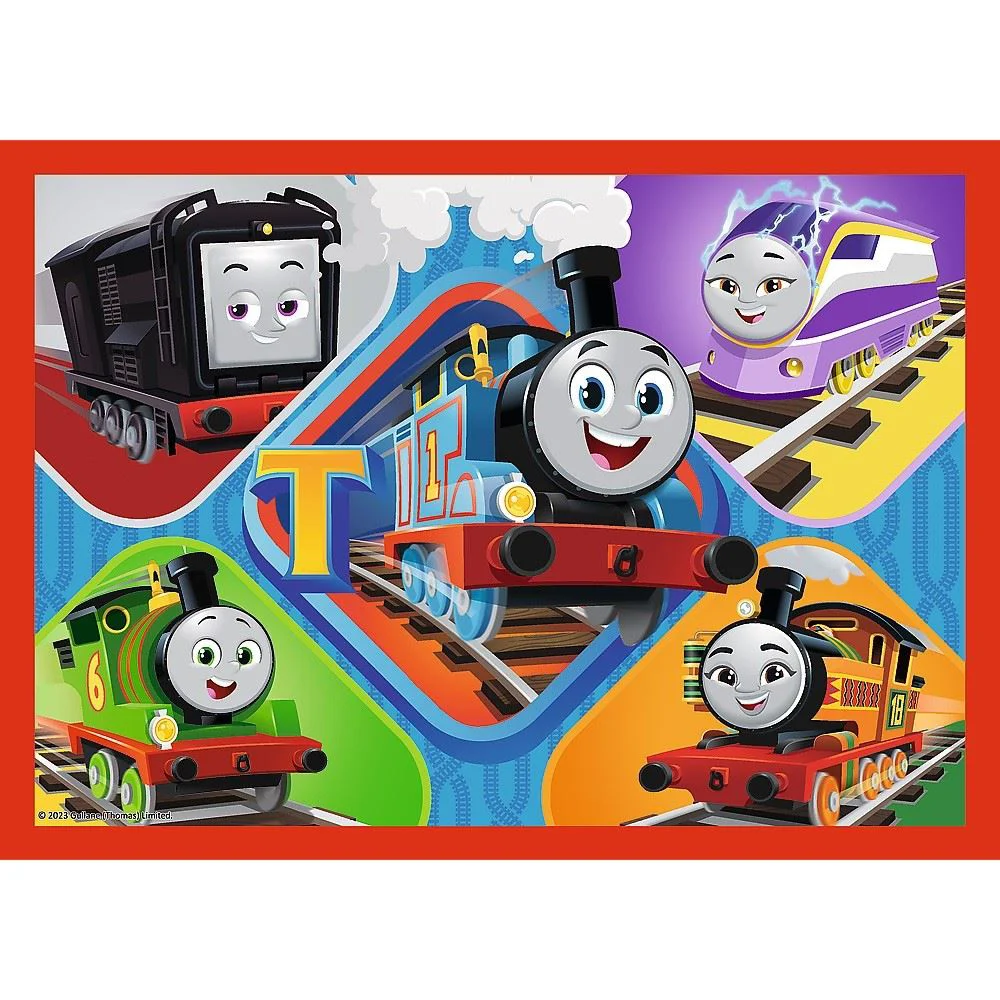 Puzzle Trefl 4 in 1 Uimitorul Thomas foto
