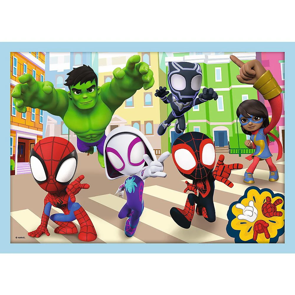 Puzzle Trefl 4 in 1 Echipa lui Spiday foto