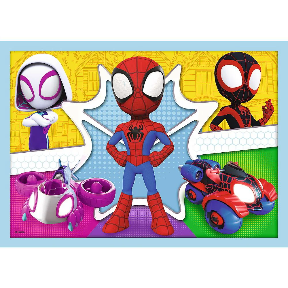 Puzzle Trefl 4 in 1 Echipa lui Spiday foto
