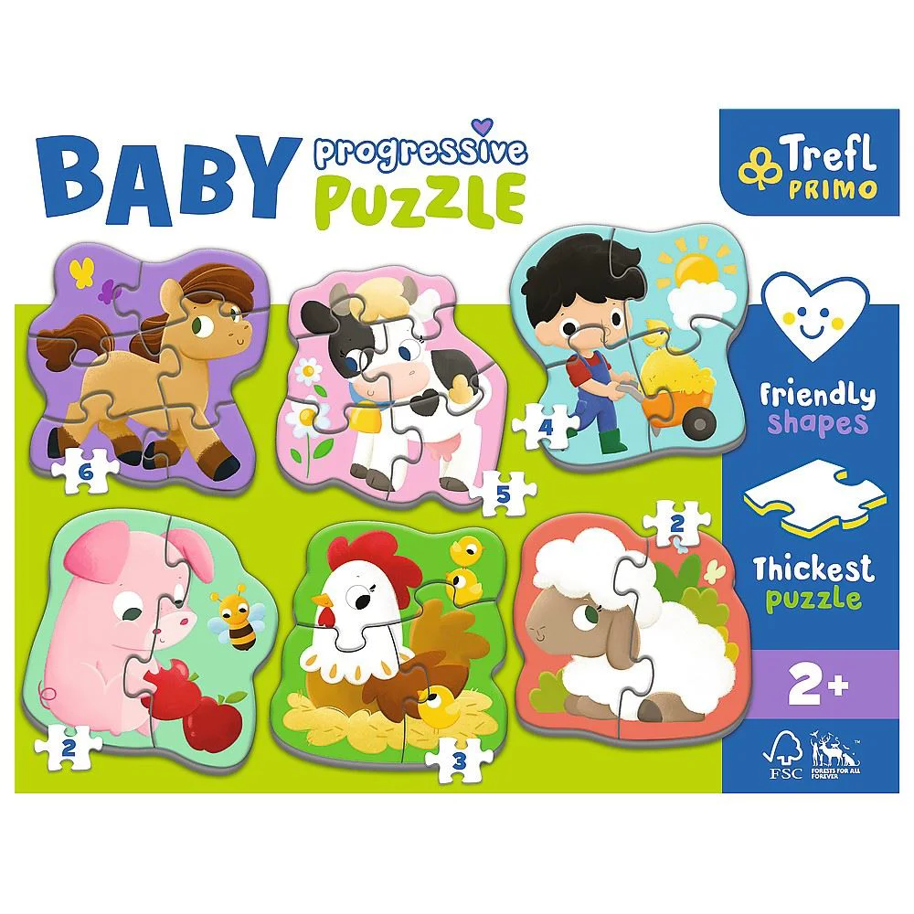 Puzzle Trefl Baby Progressive Ferma foto