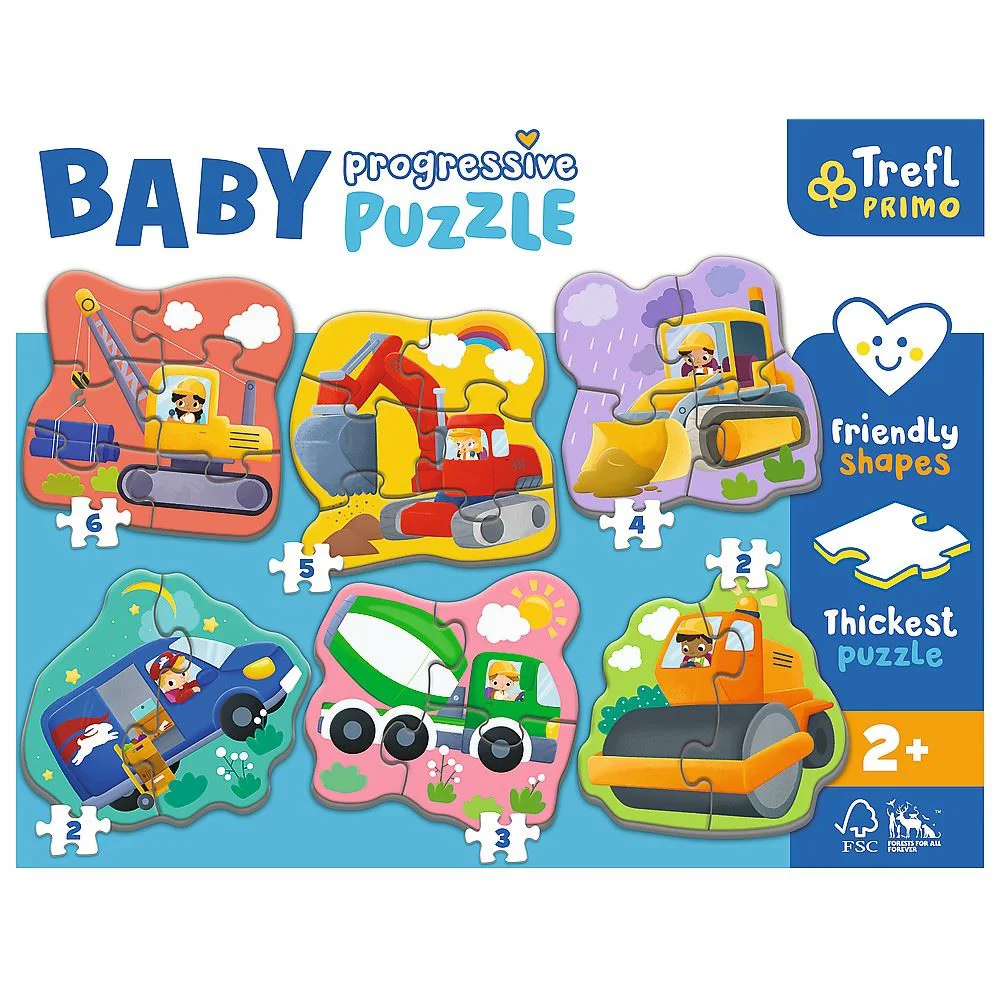 Puzzle Trefl Baby Progressive Vehicule foto