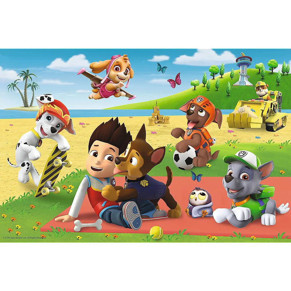 Puzzle Trefl Distractie la plaja, 24 Maxi piese foto