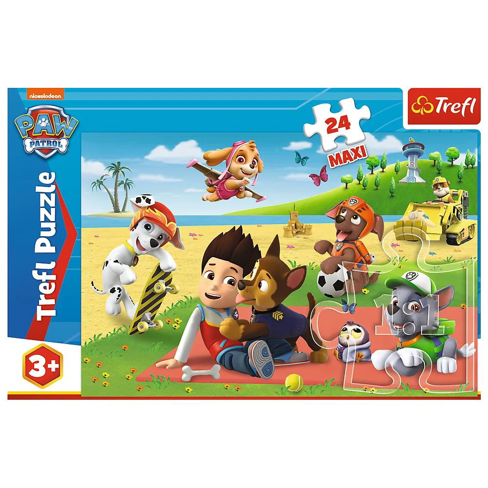 Puzzle Trefl Distractie la plaja, 24 Maxi piese foto