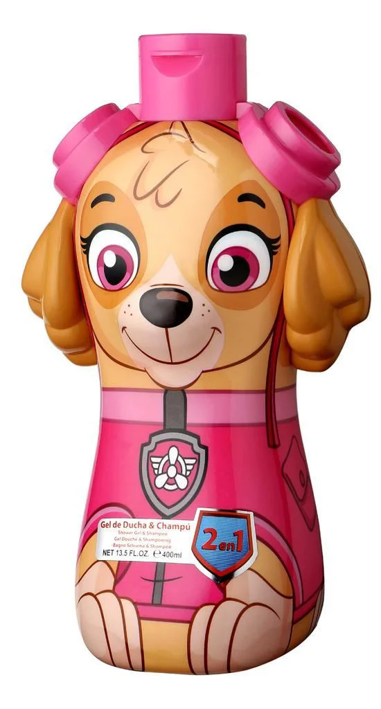 Gel de dus si sampon 2 in 1 Air-Val 2D Paw Patrol Skye, 400 ml foto