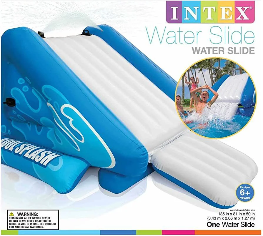 Надувная водная горка Intex Kool Splash