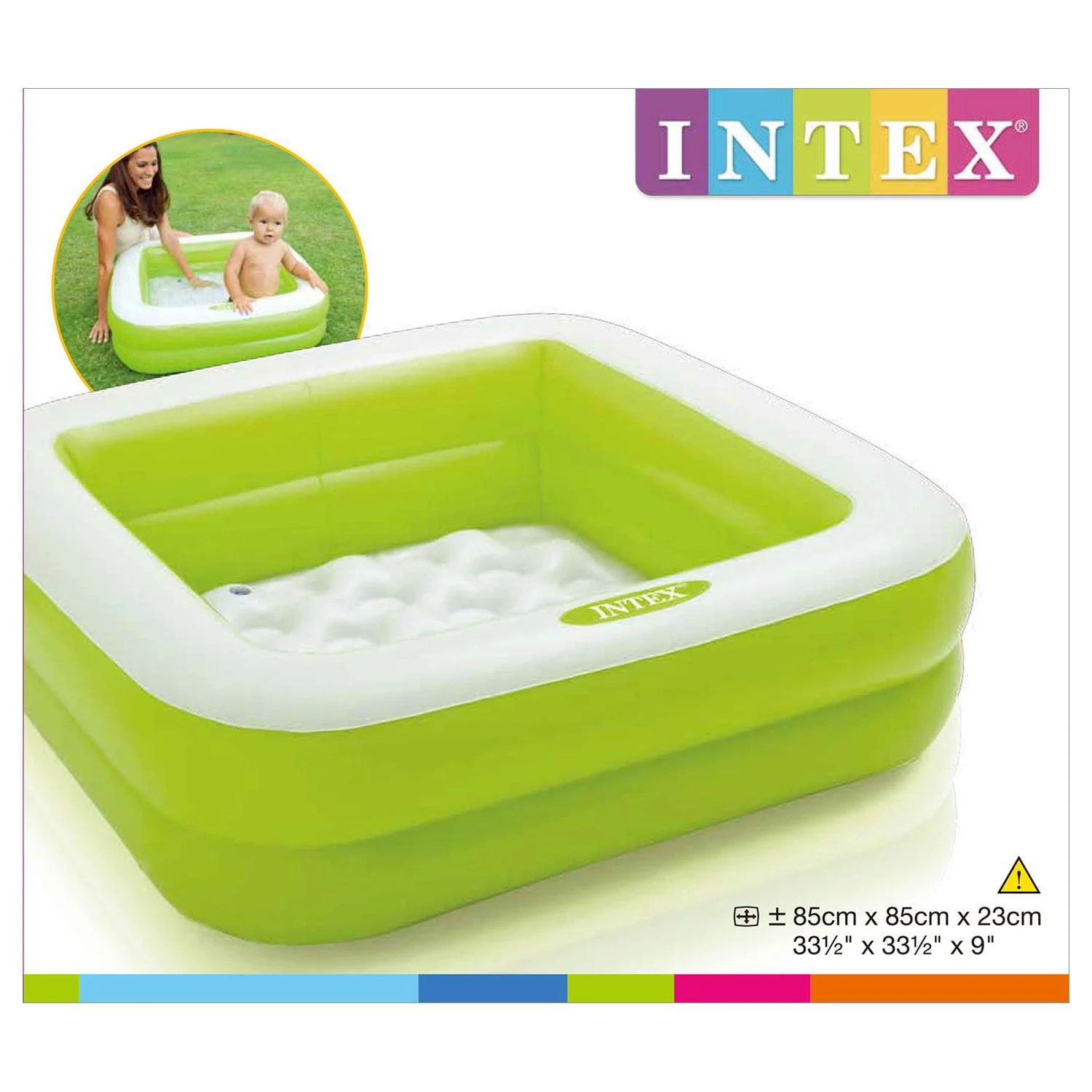 Piscina gonflabila cu baza moale Intex 86x25 cm (12+ luni)