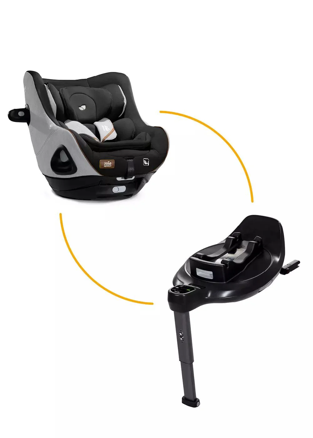 Scaun auto rotativ i-Size Joie i-Harbour Signature Carbon, nastere-105 cm