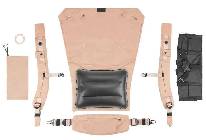 Sistem de purtare transformabil in Booster Babymoov Moov & Boost Bej foto