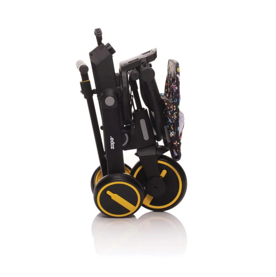 Складной трехколесный велосипед 7 в 1 ZOPA Nova 2 Cosmic Black, с 10 месяцев - 5 лет