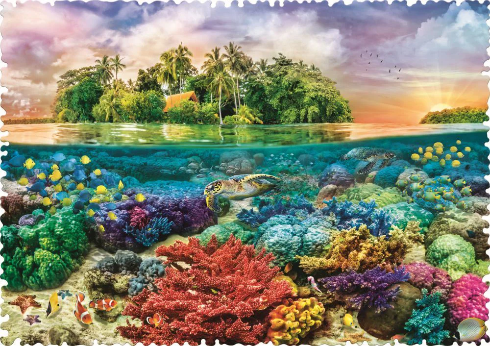 Puzzle Trefl Insula Tropicala., 600 piese foto