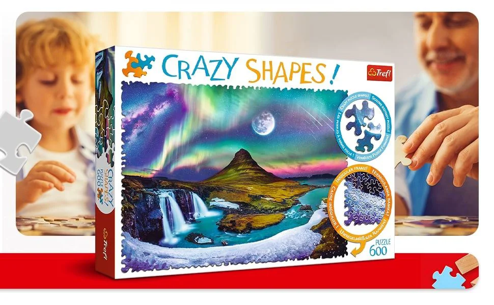 Puzzle Trefl Aurora over Iceland, 600 piese foto