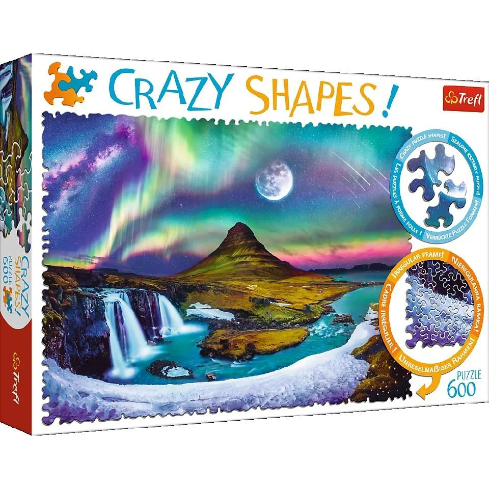 Puzzle Trefl Aurora over Iceland, 600 piese foto
