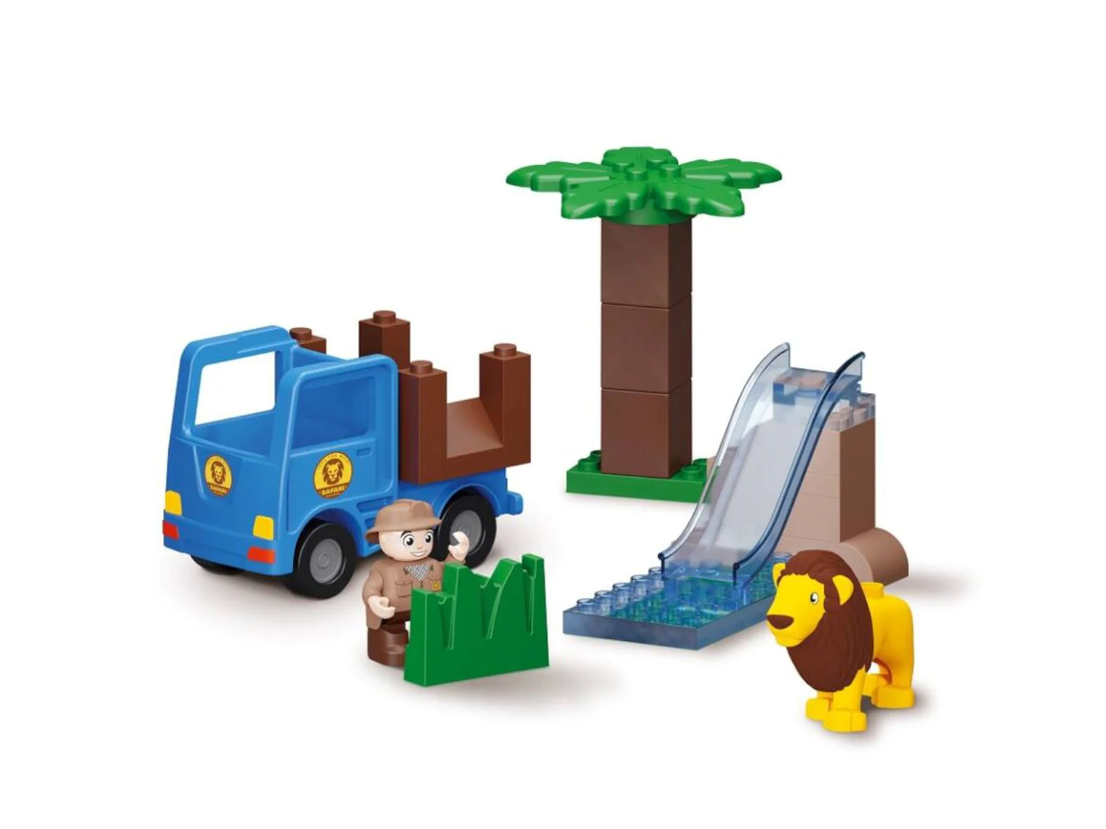 Set de constructie Blocki Mubi Aventura in Jungla, 21 el.