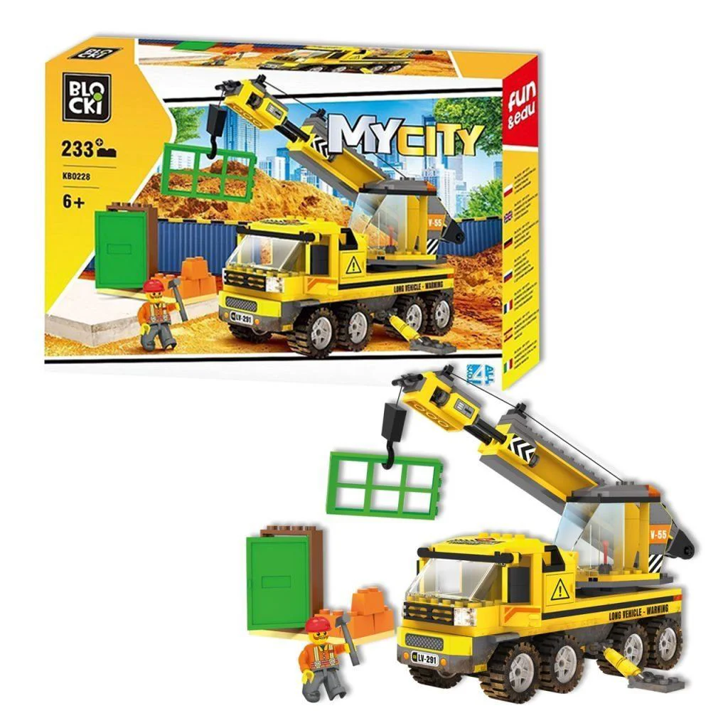 Set de constructie Blocki Macara, 233 el.