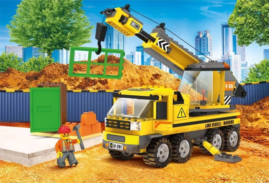 Set de constructie Blocki Macara, 233 el.