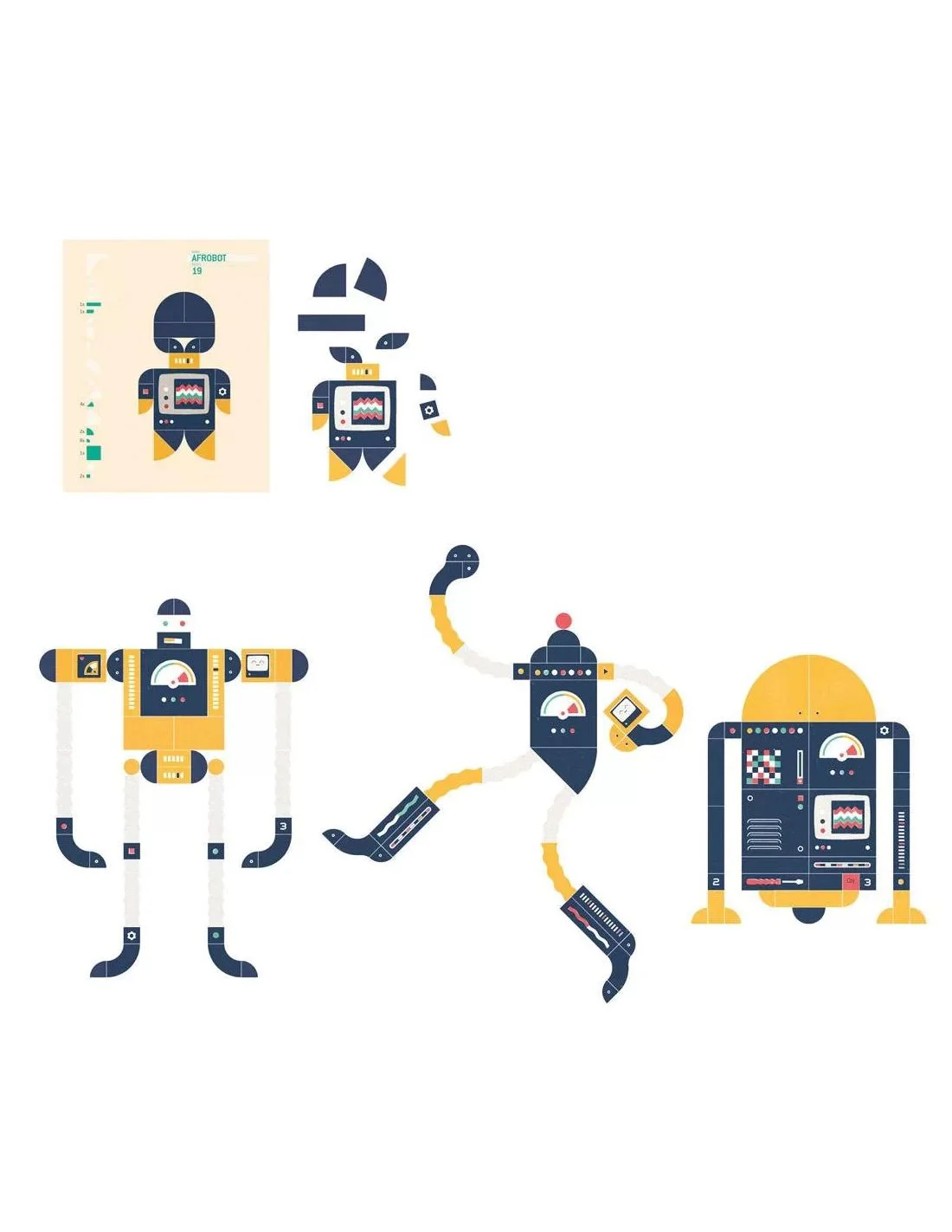 Игра-головоломка Londji Apollo Build Your Robots