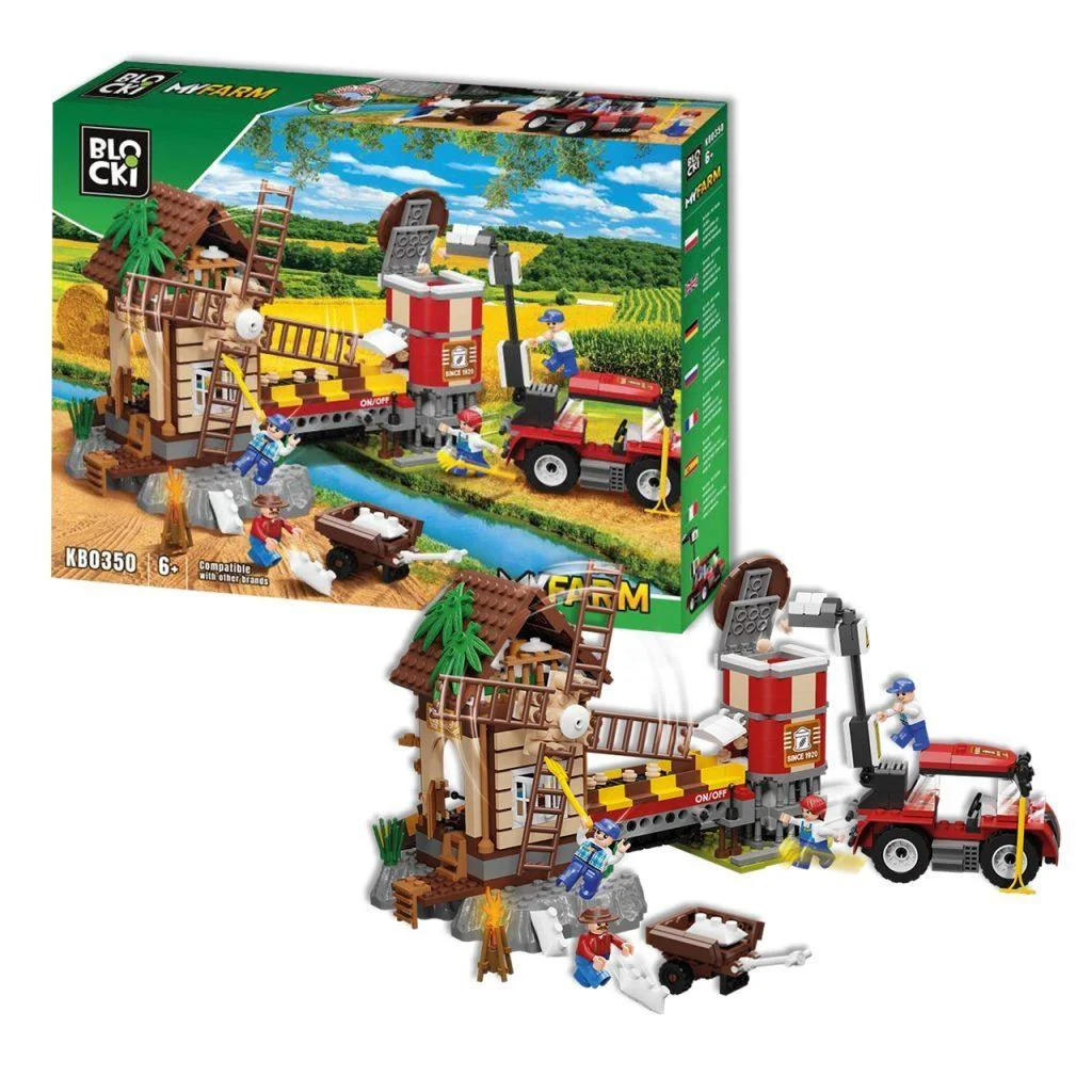 Set de constructie Blocki MyFarm Moara de vant