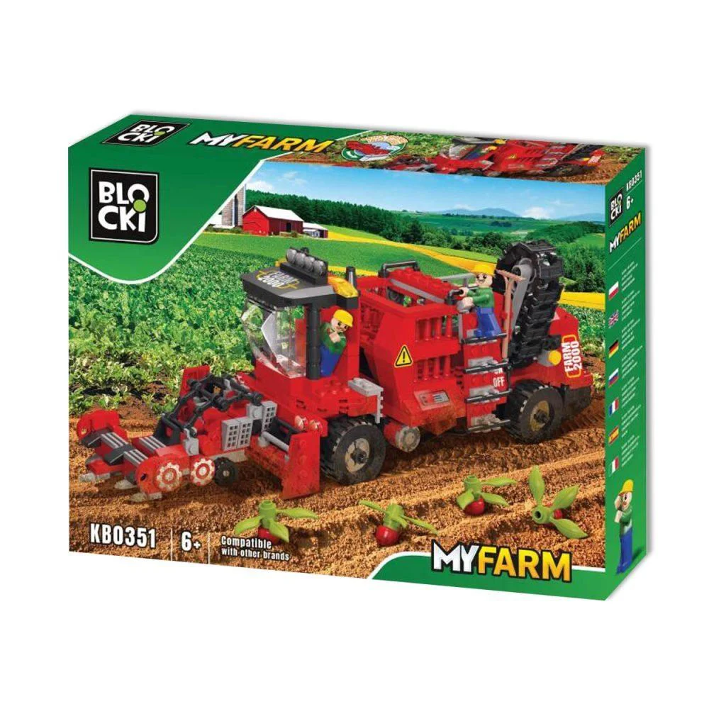 Set de constructie Blocki Combina de recoltare a sfeclei, 456 el.