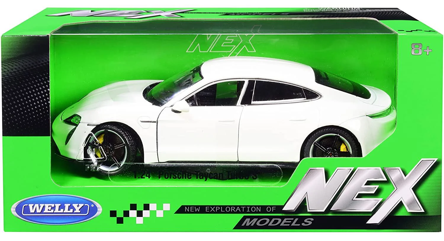 Машинa металлическaя Welly Porsche Taycan Turbo, 1:24