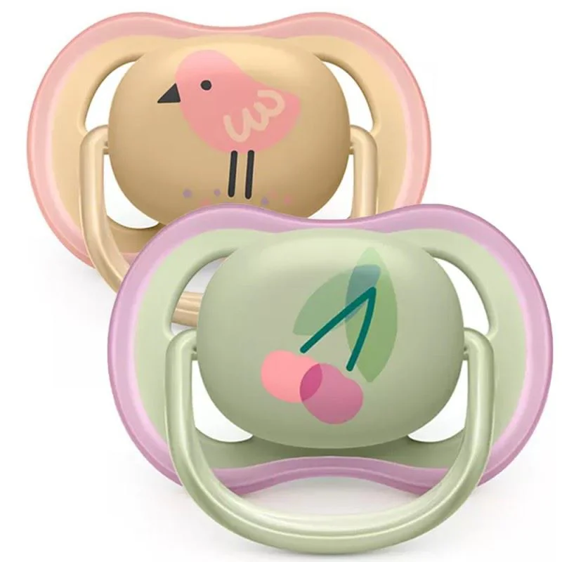 Suzete din silicon Philips Avent Ultra Air Girl (0-6 luni), 2 buc. foto