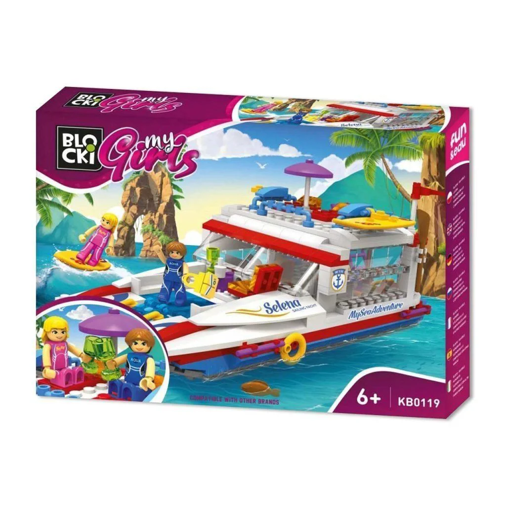 Set de constructie Blocki MyGirls Iaht, 413 el.