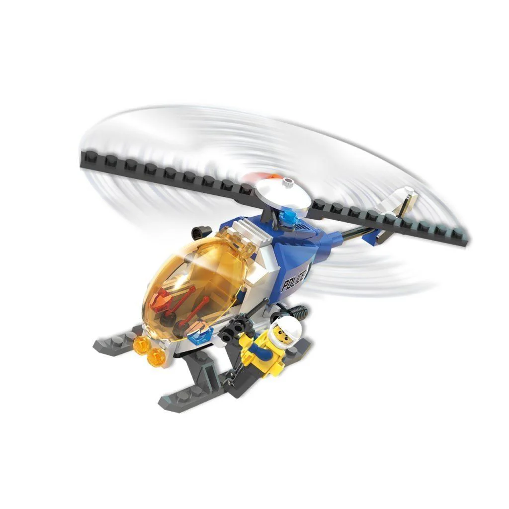 Set de constructie 2 in 1 Blocki Elicopter, 95 el.