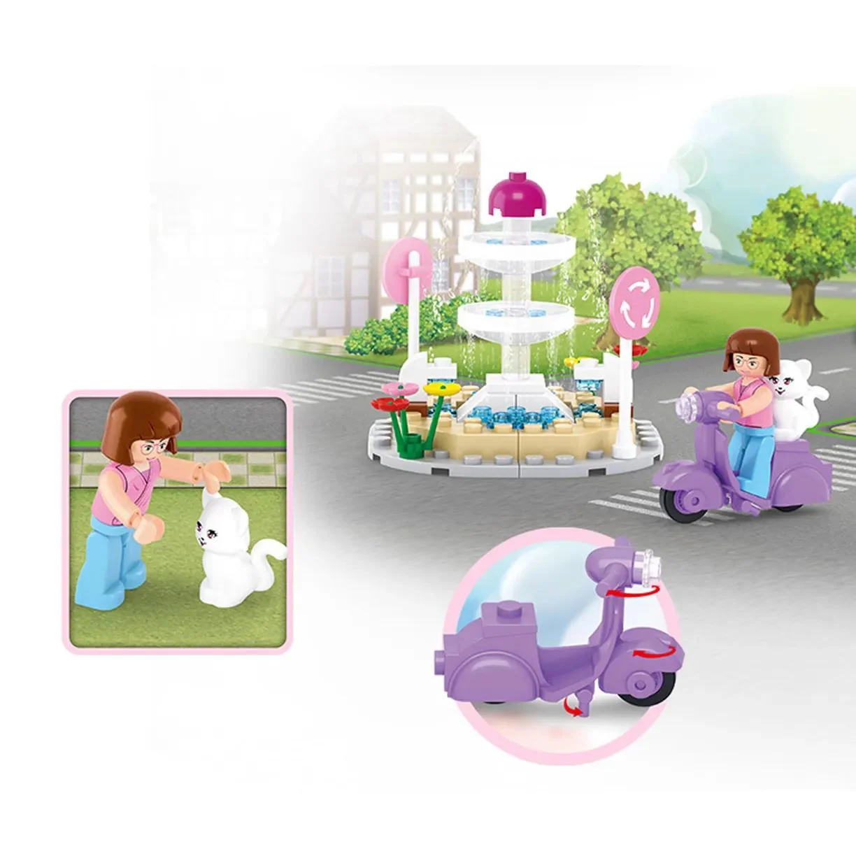 Constructor Sluban Girl's Dream Fountain foto